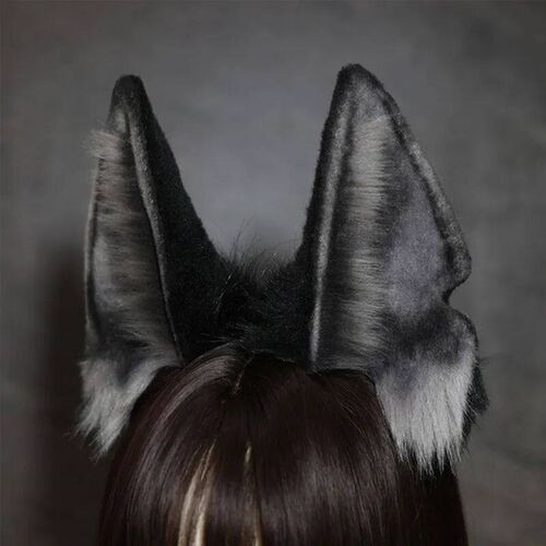 New Custom Halloween Furry Wolf Ear Headdress Simulation Anu