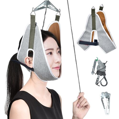 Home Neck Cervical Traction Kit Adjustable Hanging Neck Post
