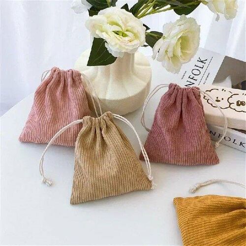 Cotton Diaper Storage Bag Fabric Gauze Baby Bags String