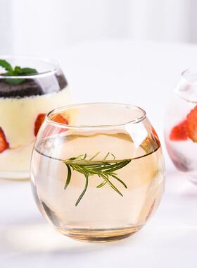 Clear drink glass, thin crystal glass, soda glass