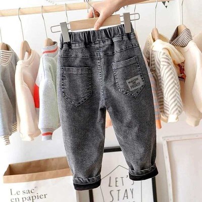 Kids Jogger Pants Toddler Boy Jeans Sretch Denim Trousers Gr