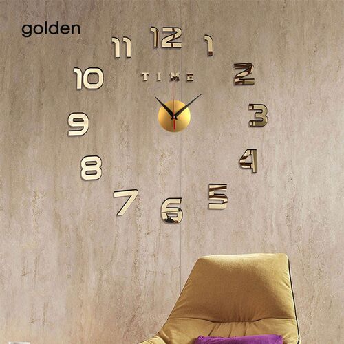 3D Wall Clock Mirror Wall Stickers Creative DIY Wall Clocks