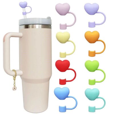 Straw Cover For Cup 0.4in Silicone Straw Topper For
