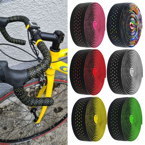 MOTSUV Soft Road Bike Bicycle Handlebar Cork EVA PU Bar Tape
