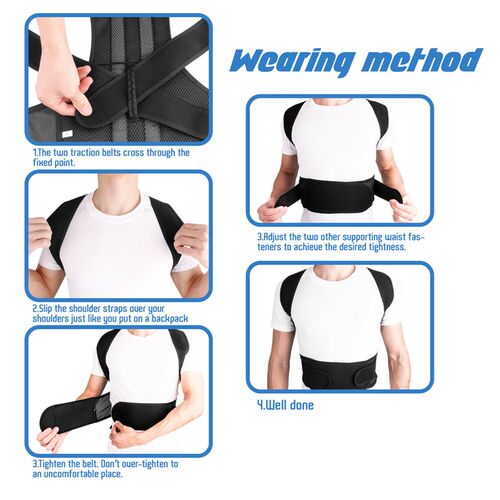 Posture Corrector Back Support Shoulder Back Brace Posture C