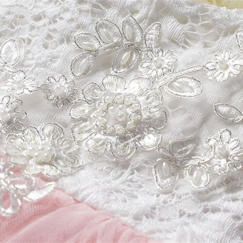 Girls Pink Summer Dress Sequined Evening Party Princess Velv