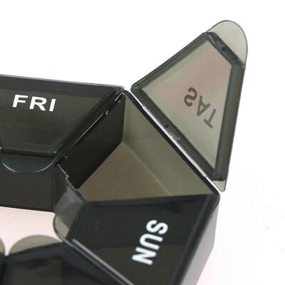 7 Day Mini Weekly Tablet Pill Medicine Box Organizer Contain