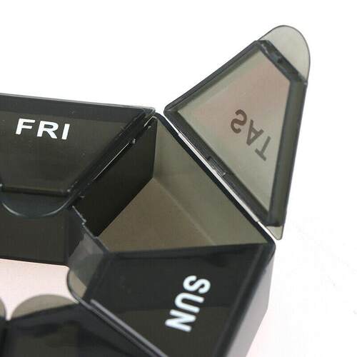 7 Day Mini Weekly Tablet Pill Medicine Box Organizer Contain