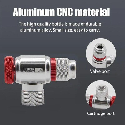 ThinkRider CO2 Pump For Bicycle Schrader Presta Adapter Bike