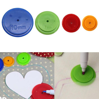 4Pcs DIY Patchwork Scan Wheel Tailor Scanning Line Ring Roun