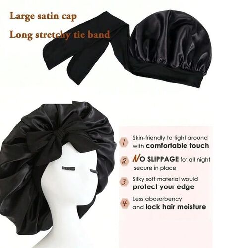 Satin Bonnet Silk Bonnet Adjustable Bonne For Sleeping Hair