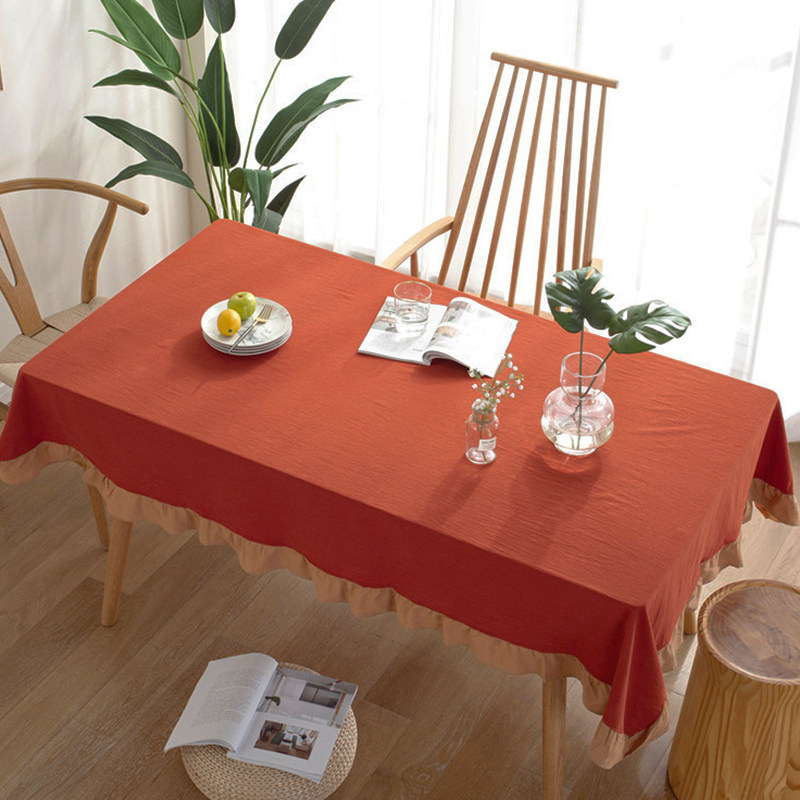 复古绿文艺餐桌布小清新拼色白荷叶边桌布盖巾圆桌茶几布装饰布艺,居家布艺,桌布,淘宝优惠券,粉丝福利购,淘宝优惠卷