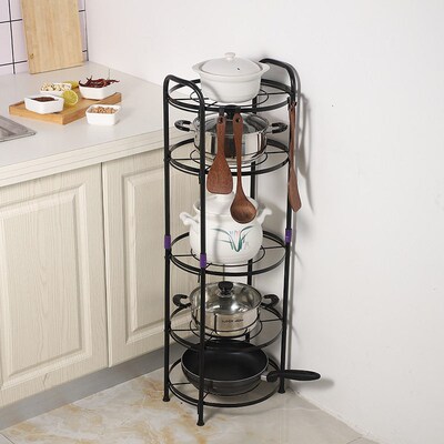 Kitchen Storage Rack Floor-standing Storage Rack Kitchen Pot