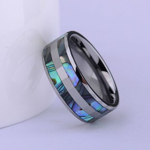 Stock Clearance Lovers Morrir Polished Tungsten Rings With