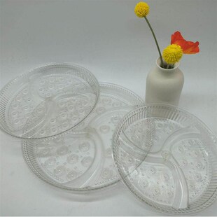 Transparent Luxury Fruit Plate for Living Room Home Tea Time