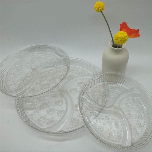 Transparent Luxury Fruit Plate for Living Room Home Tea Time