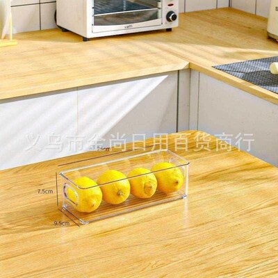 Large, Medium, and Small PET Refrigerator Storage Boxes for