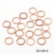 Copper Washer Sealing 20pcs Gasket Solid Ring Flat