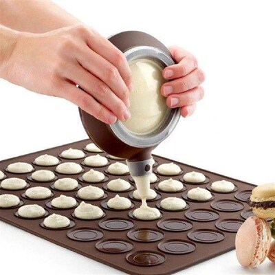 5Pcs Silicone Pastry Piping Maker Reusable Cream Extruder