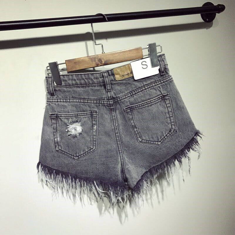 female fashion casual summer cool women denim booty Shorts h - 实物图