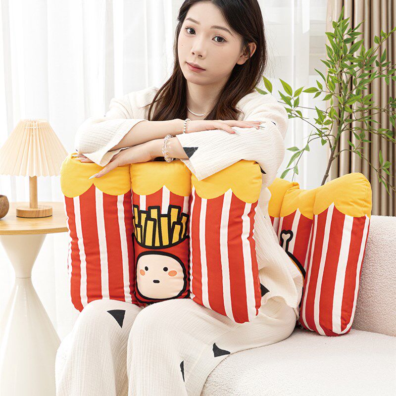 彩一来X小口炸鸡薯条腰支撑办公椅腰垫汽车腰垫枕头Qe234