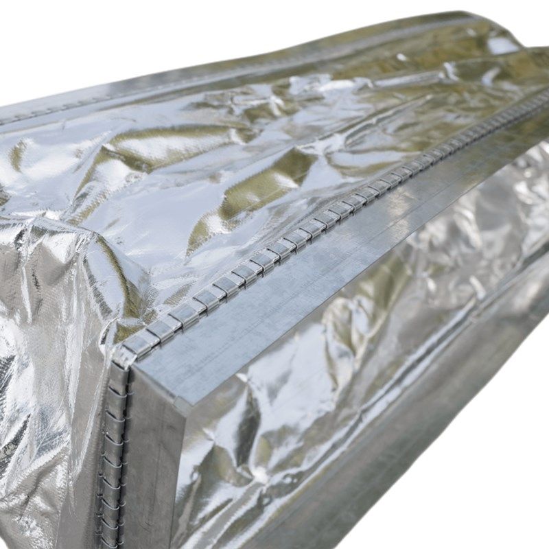 风机盘管压边铝箔软连接新风帆布保温法兰通风管道中央空调出风口