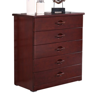 顺心家具 水曲柳全实木抽屉柜 现代中式实木家用五斗柜五斗橱