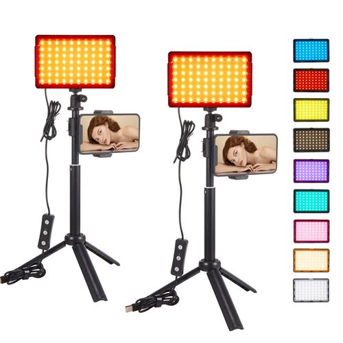 2-Pack Studio LED Video Light Sreaming Lights Computer Light