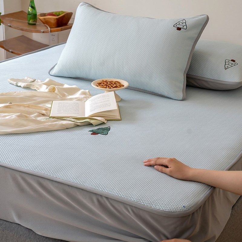 高档类抗菌凉席冰丝席豆豆席 可水洗三件可折叠养生席软席1.8,床上用品,冰丝席,淘宝优惠券,粉丝福利购,淘宝优惠卷