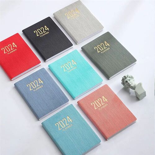 2024 A7 Mini Portable Agenda Book Diary Weekly Planner Noteb