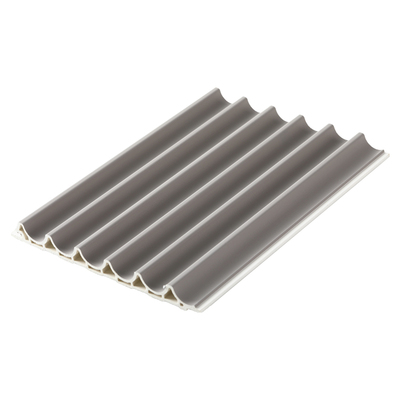 竹木纤维内弧半圆波浪形格栅板电视沙发背景墙生态木长城板护墙板