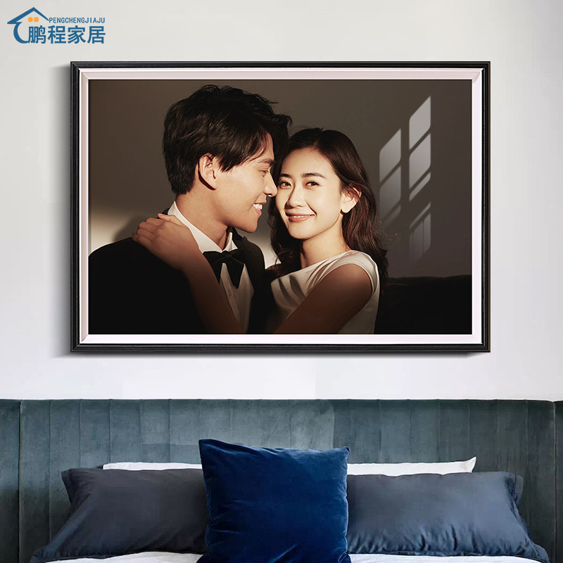 婚纱照相框放大挂墙卧室高级感洗打印结婚照片加做成8大尺寸定制,家居饰品,相框/画框,淘宝优惠券,粉丝福利购,淘宝优惠卷