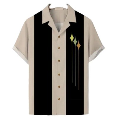 2023 Stripes Simple Casual shirts men European Size Mens Ha