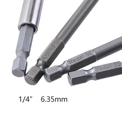 12PCS 50-100mm Screwdriver Bit S2 Steel 1/4 Hex Shank Magn