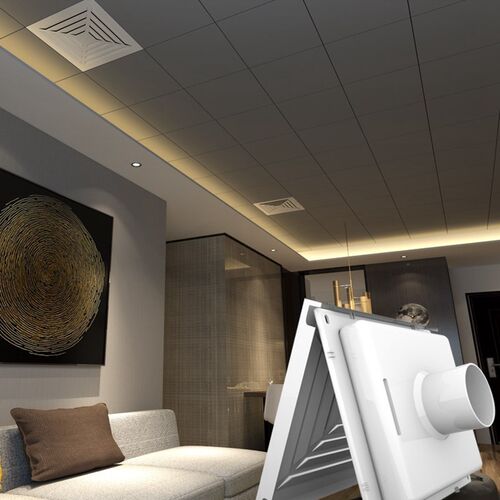Integrated Ceiling 300*300 Aluminum Alloy Fresh Air Square E