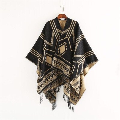 2024 Cloak Poncho Capes New Indian Nepalese Style Geometric