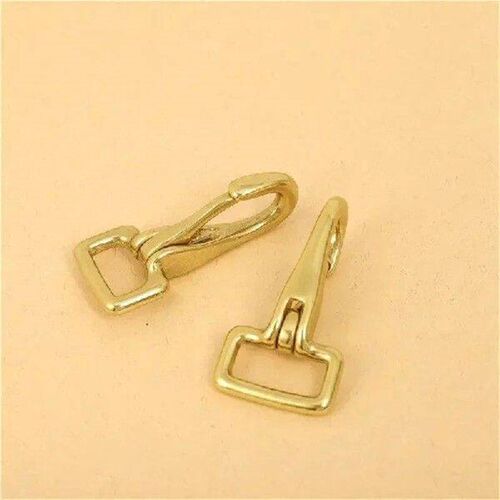 4pcs Solid Brass Halter Snap Hook Bag Clasp Dog Collar Pet