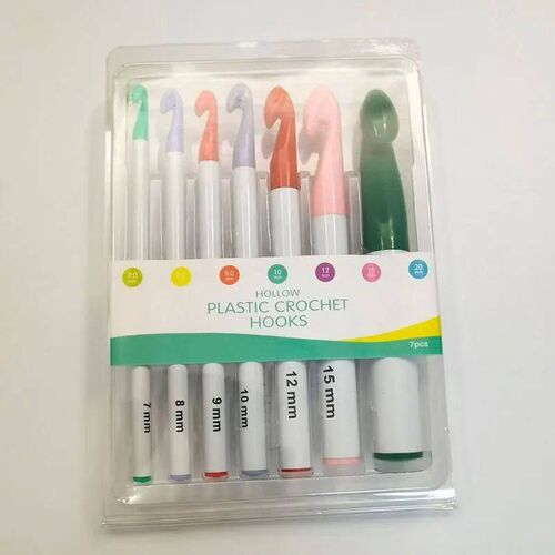 7pcs Huge Crochet Hook Set 20mm-7mm Crochet Needles for Croc