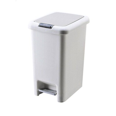 Rubbish Can Kitchen Toilet Trash with Press Lid Garbage Bin