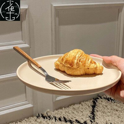 Ceramic dinner plate Round pizza plate Breakfast salad plate