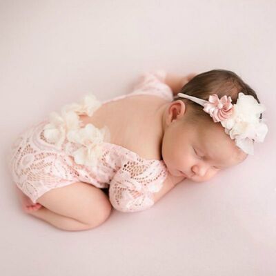Baby Romper Deep V Backless Newborn Photo Photograph Props L