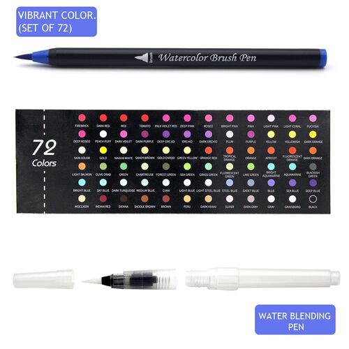 20/48/72 Color Watercolor Markers for Drawing Felt-Tip Pens