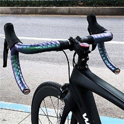 1 Pair 2.1MPurple Green Road Bike Handlebar Tape New