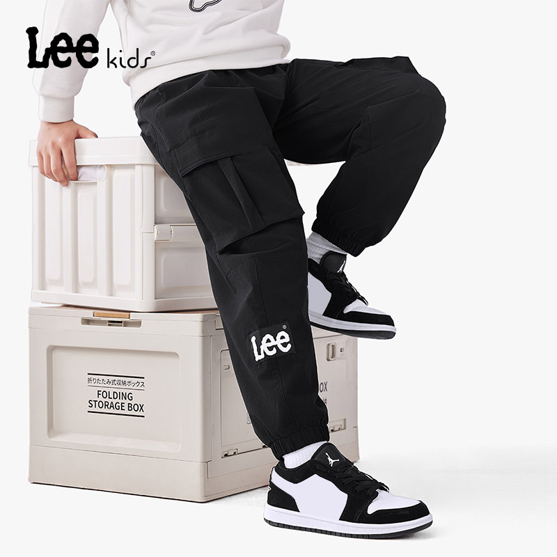 Leekids儿童工装长裤春秋透气