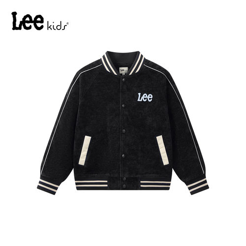Leekids童装棒球夹克撞色刺绣