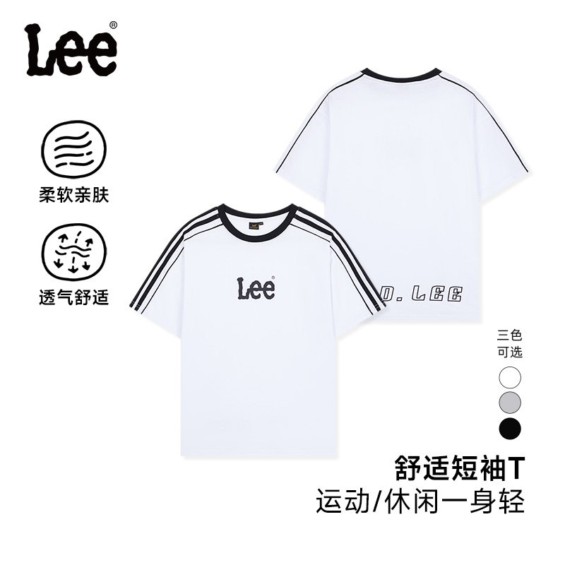 Leekids男童夏季透气短袖T恤图片