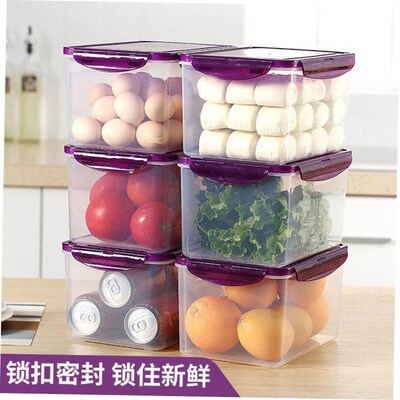 plastic food fruit storage box container lunch fridge big