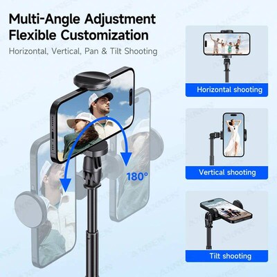Auto Pop-Up Tripod Portable 70-Inch All-in-one Selfie , Fold