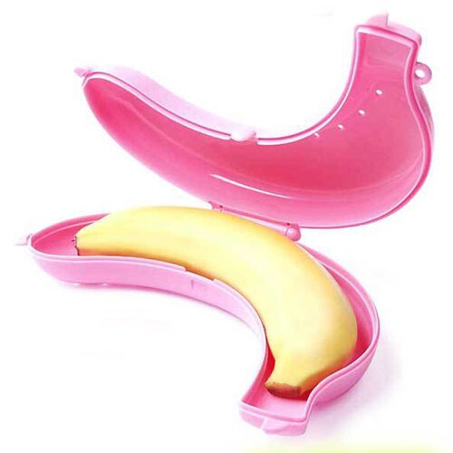 2023 Plastic Banana Protector Container Box Holder Case Food
