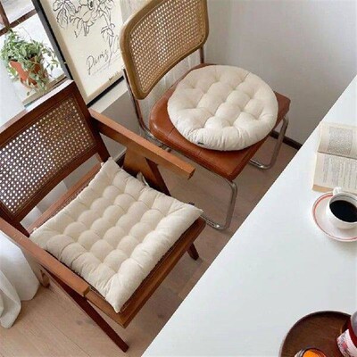 Chair Cushion Useful Fully Filled Chair Mat Round/Square